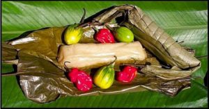 Chikwanga - dish made from cassava and stored in banana leaves - AgriSmart DRC Meeting Success